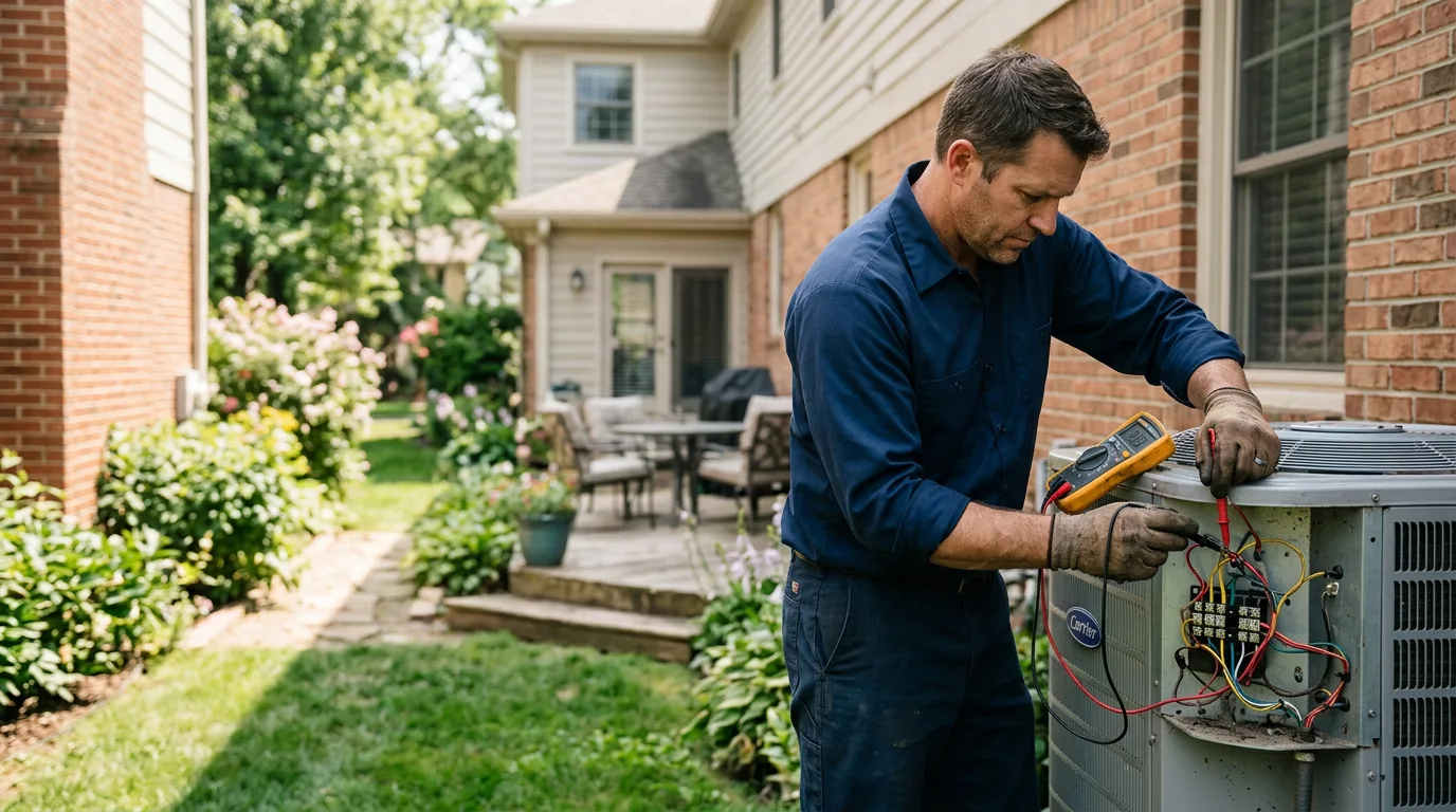 HVAC technician working near Delaplaine, AR